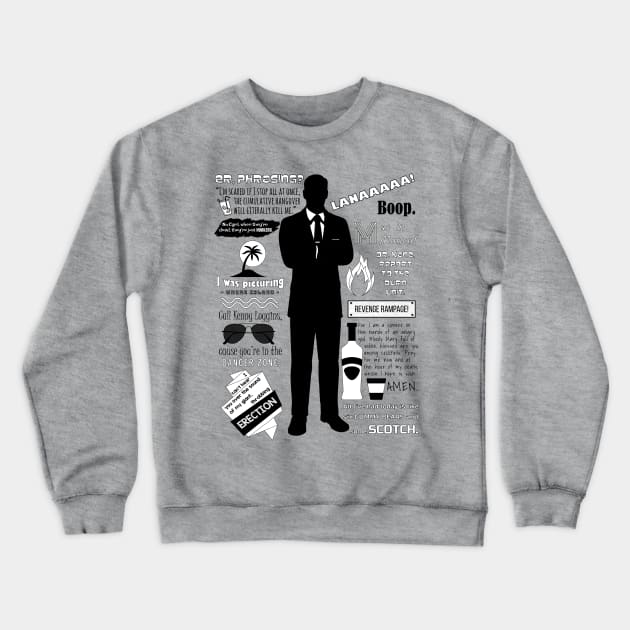 Sterling Archer Quotes Crewneck Sweatshirt by GeekMind